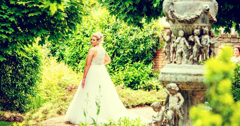 Bride in Walled Garden