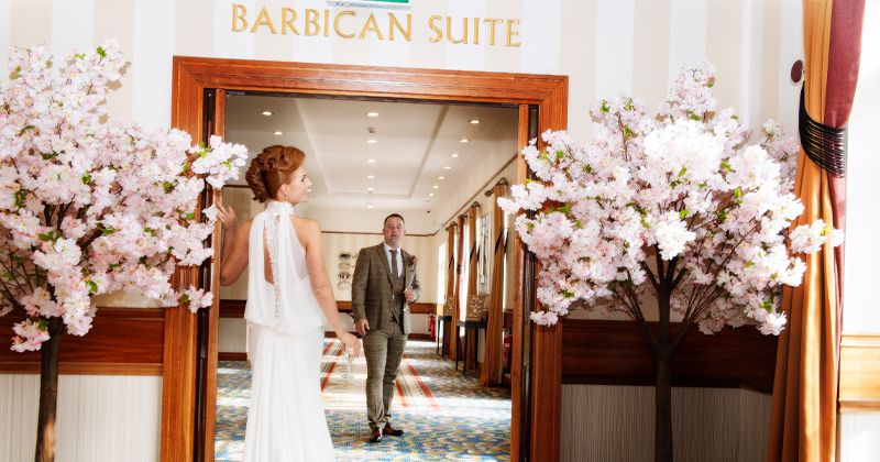 Newly Weds in Barbican Concourse